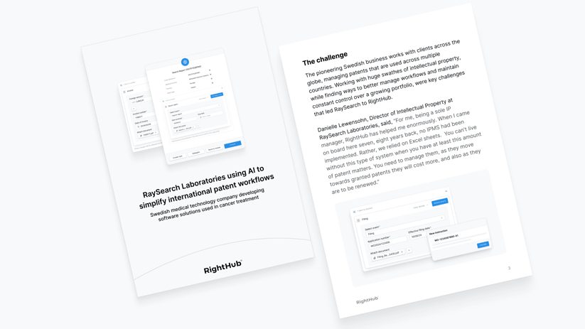 RaySearch Laboratories（レイサーチ・ラボラトリーズ）：AIで国際特許ワークフローを簡素化